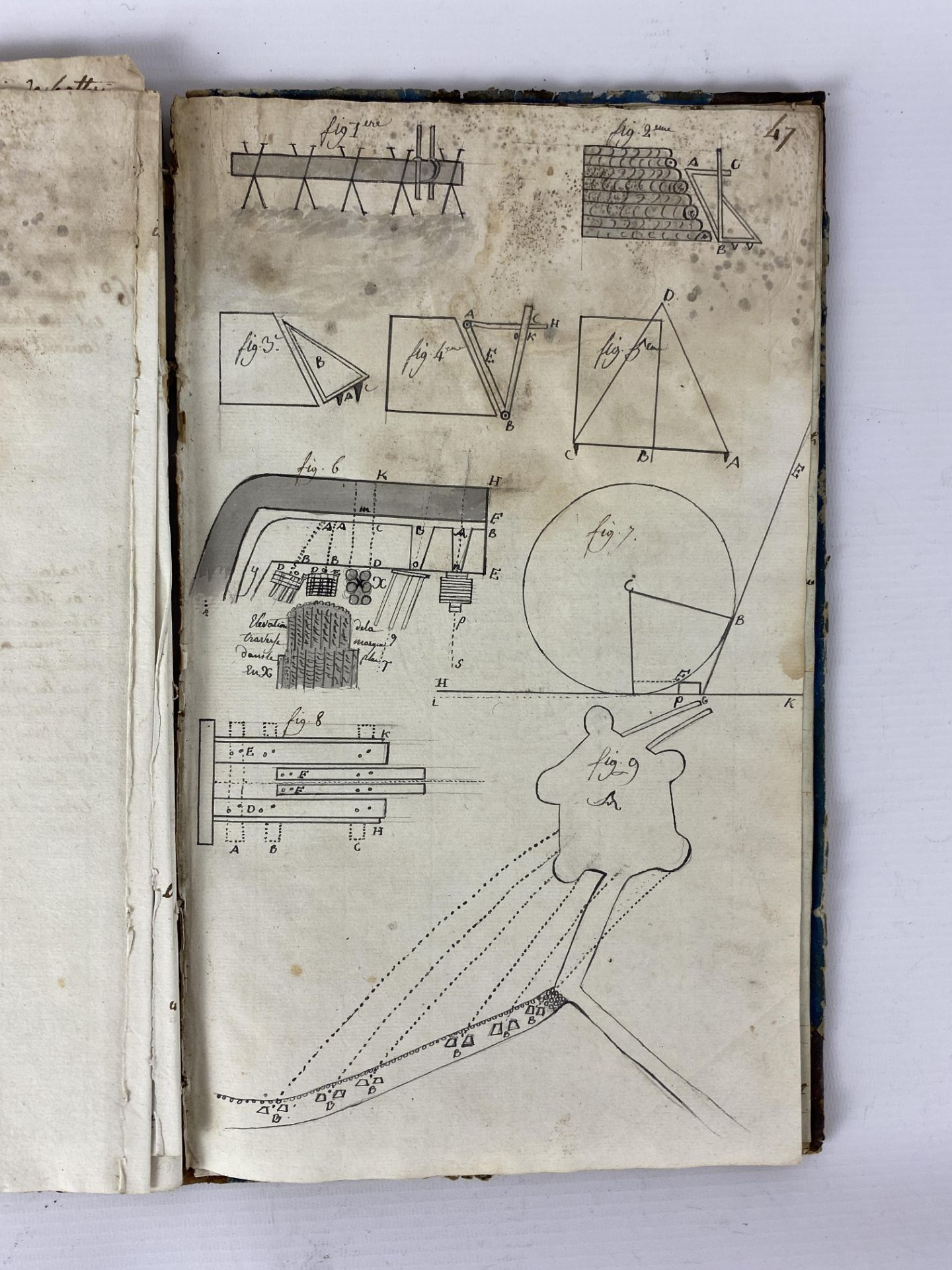 Manuscript book 18th century "Memoirs on battles" followed by "memory on the city of Landau".Anonymo - Bild 3 aus 5