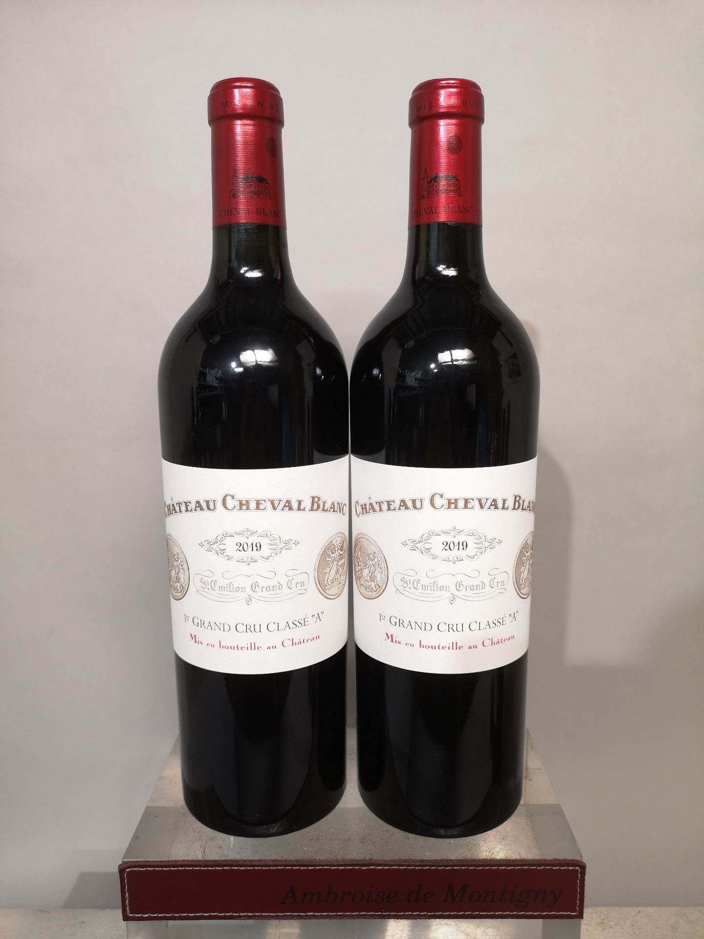 2 Château Cheval Blanc - GCC Saint -Emilion 2019 bottles.
