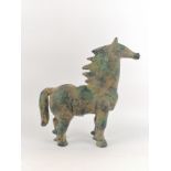 According to Georges Braque (1882-1963)HorsePatinated bronze test.H .: 29.5 cm