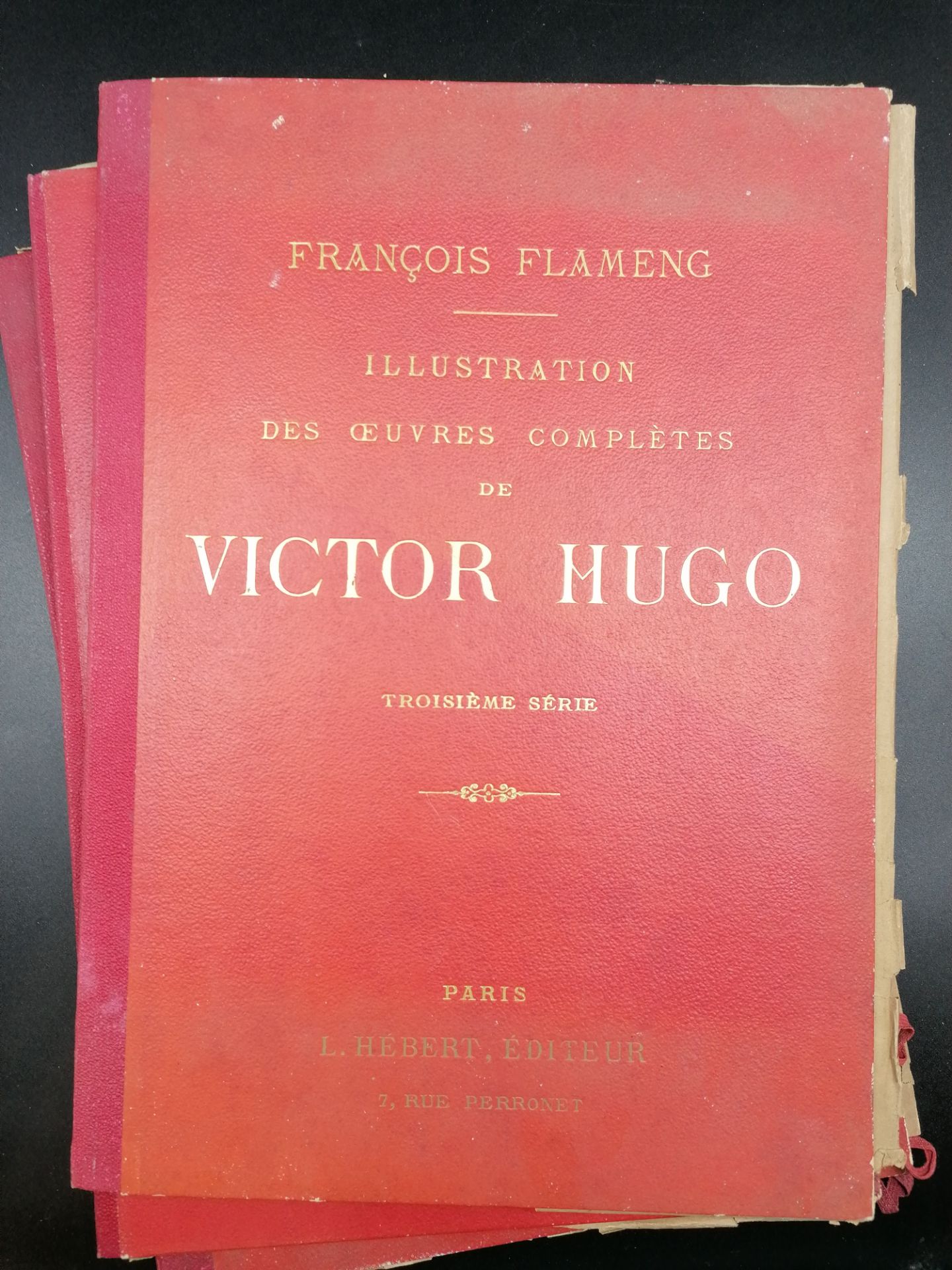 François Flameng, Illustration of the complete works by Victor Hugo, Ed. L. Hebert, Paris, s.d.6 col - Bild 8 aus 9