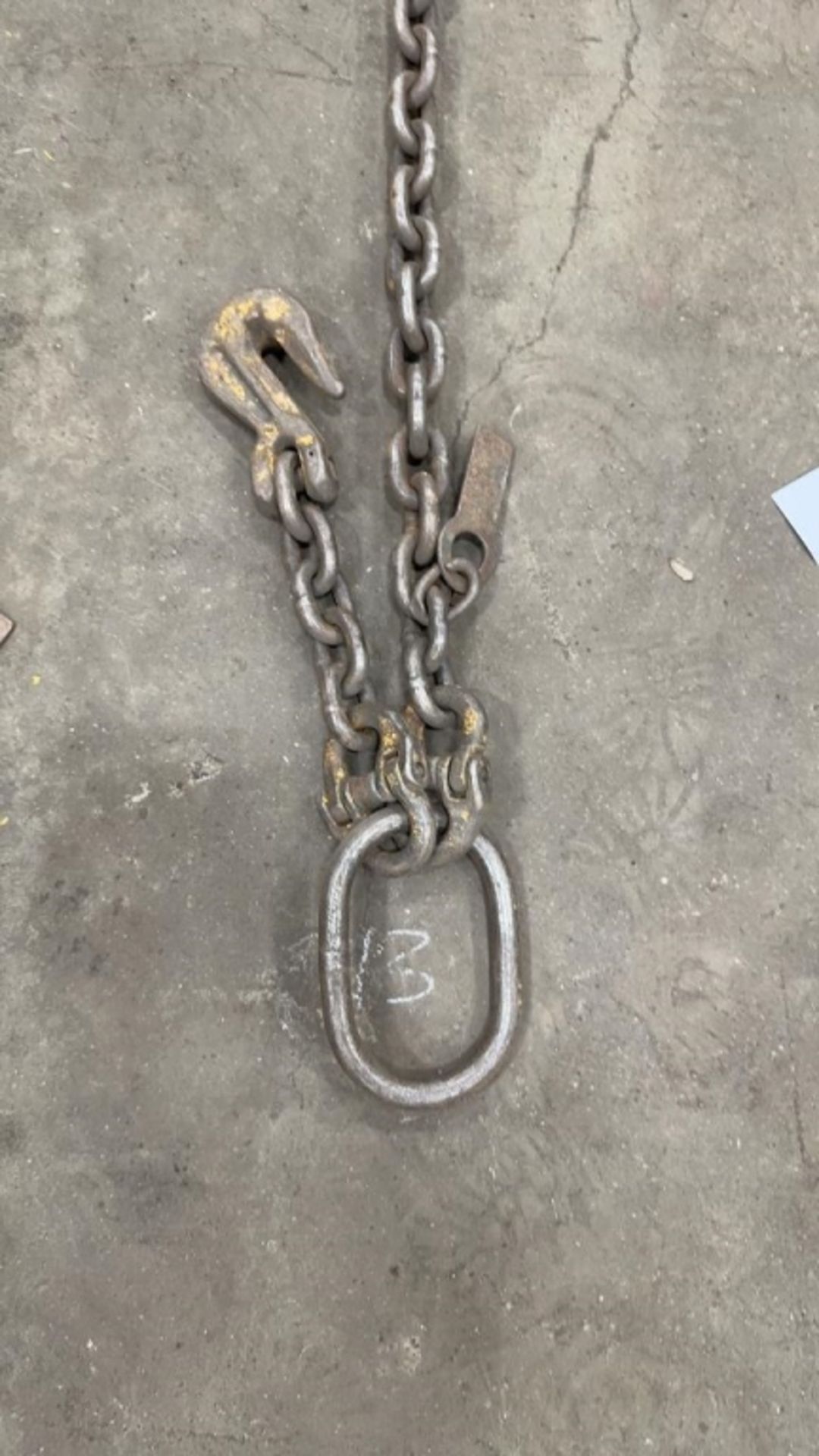 13ft Chain on Rigging Ring with Hoist Hooks - Image 4 of 6