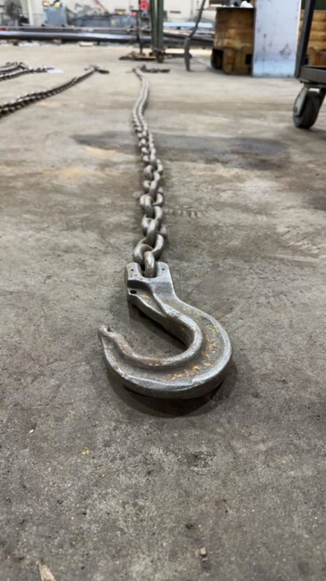 13ft Chain on Rigging Ring with Hoist Hooks - Image 2 of 6