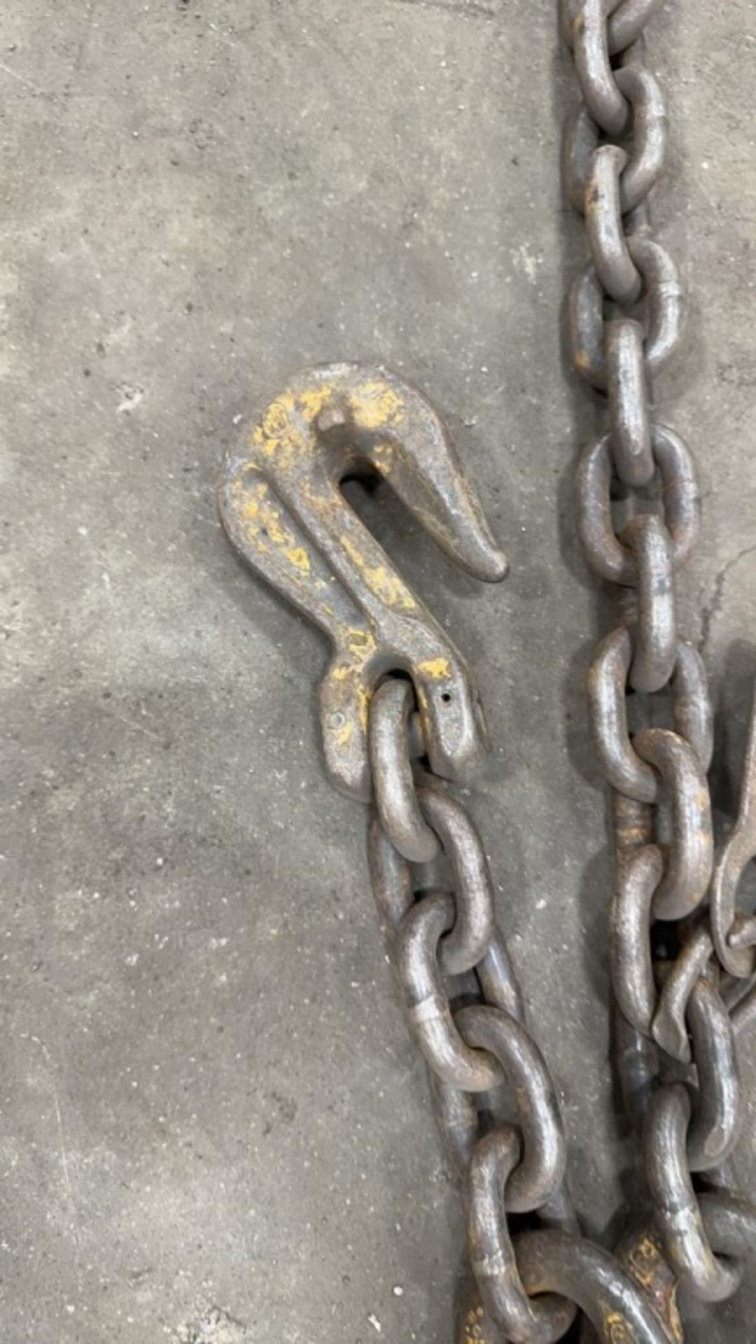 13ft Chain on Rigging Ring with Hoist Hooks - Image 5 of 6