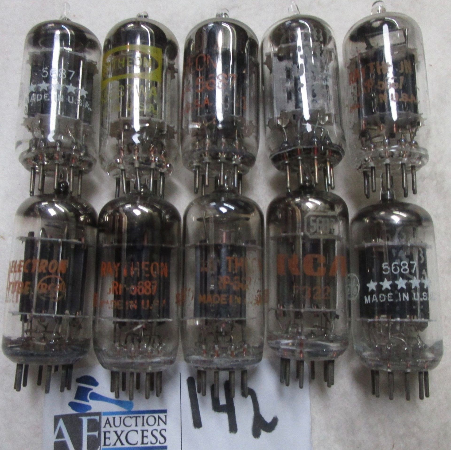 LOT OF 10 5687 TUBES