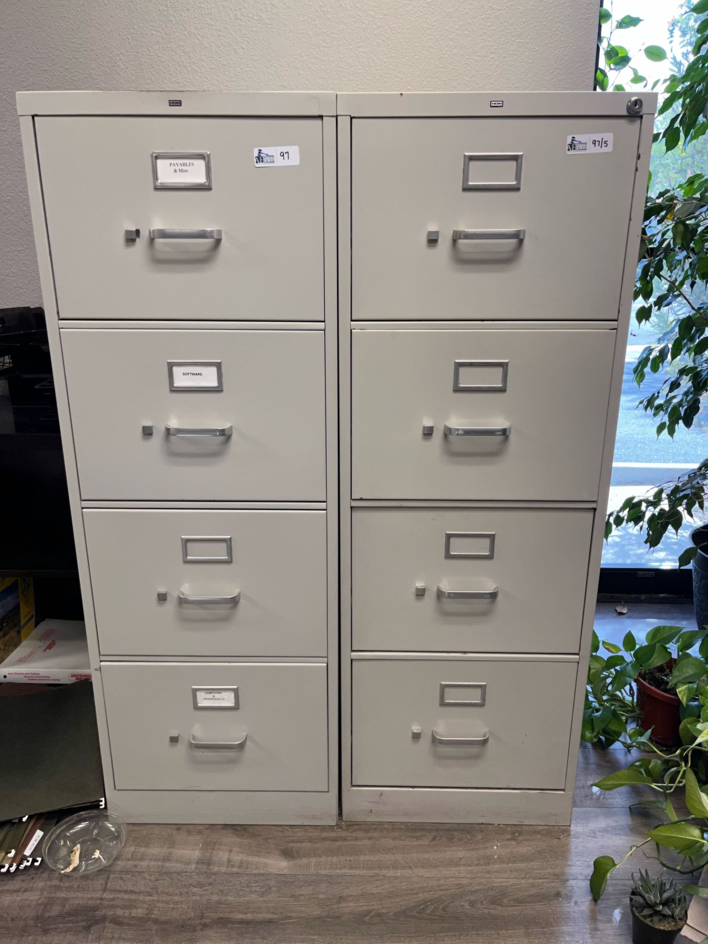 LOT OF 5 HON FILING CABINETS