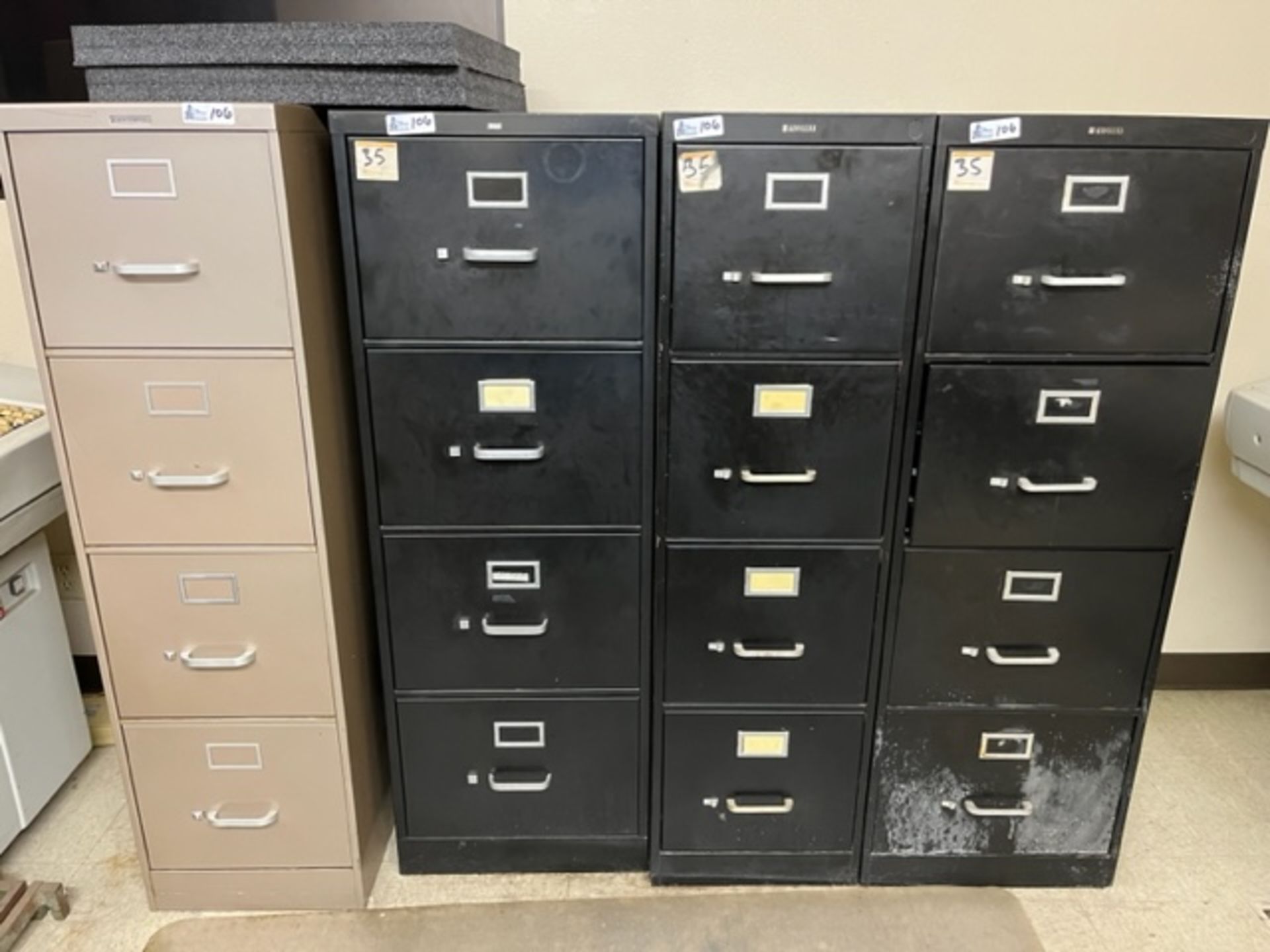 LOT OF 4 FILE CABINETS - Image 2 of 2