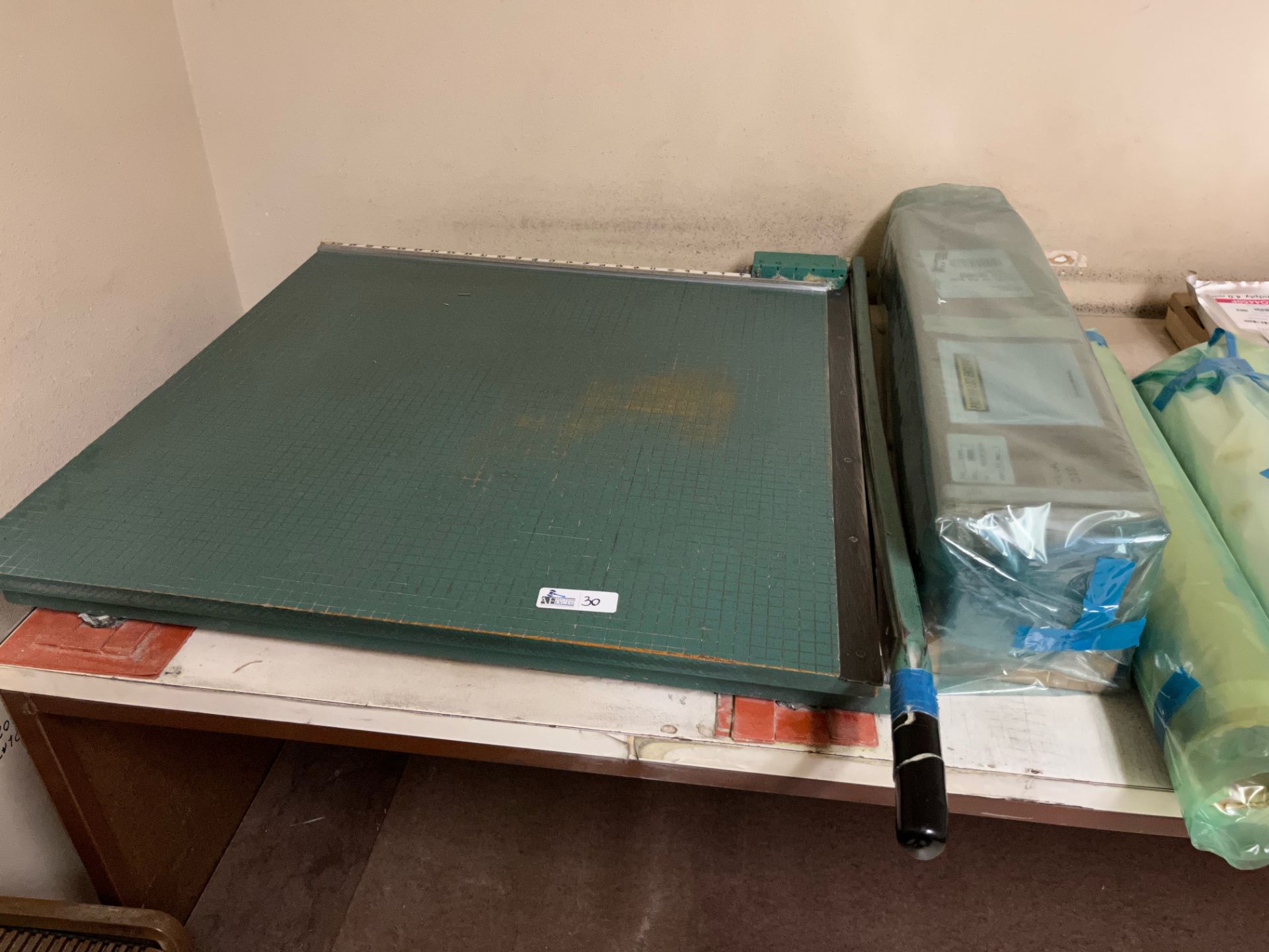 LOT OF 3 LARGE WORKTABLE WITH CONTENTS INCLUDING BONDING SHEETS PRE PREG, AND MORE - Image 3 of 4