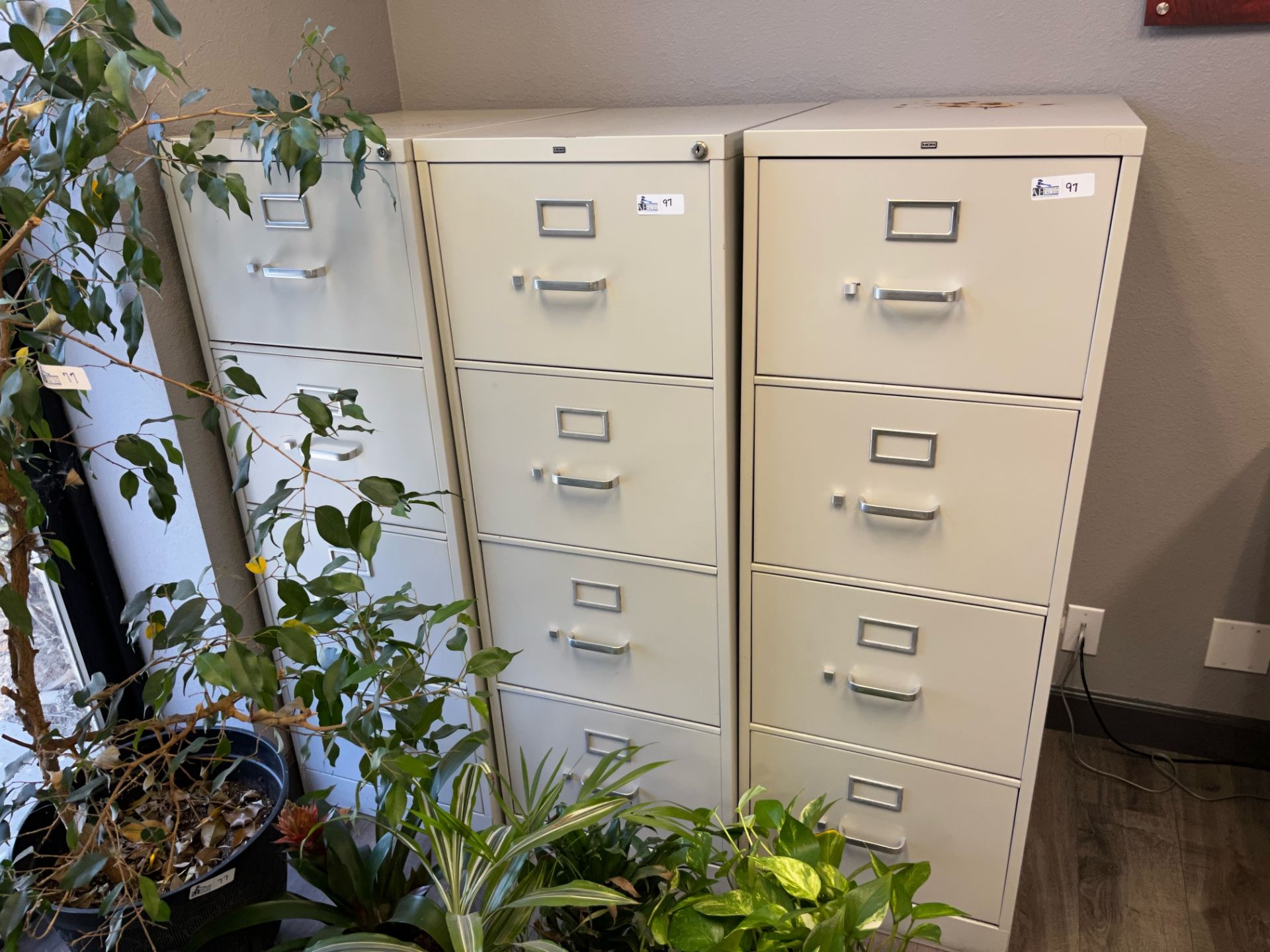 LOT OF 5 HON FILING CABINETS - Image 2 of 2