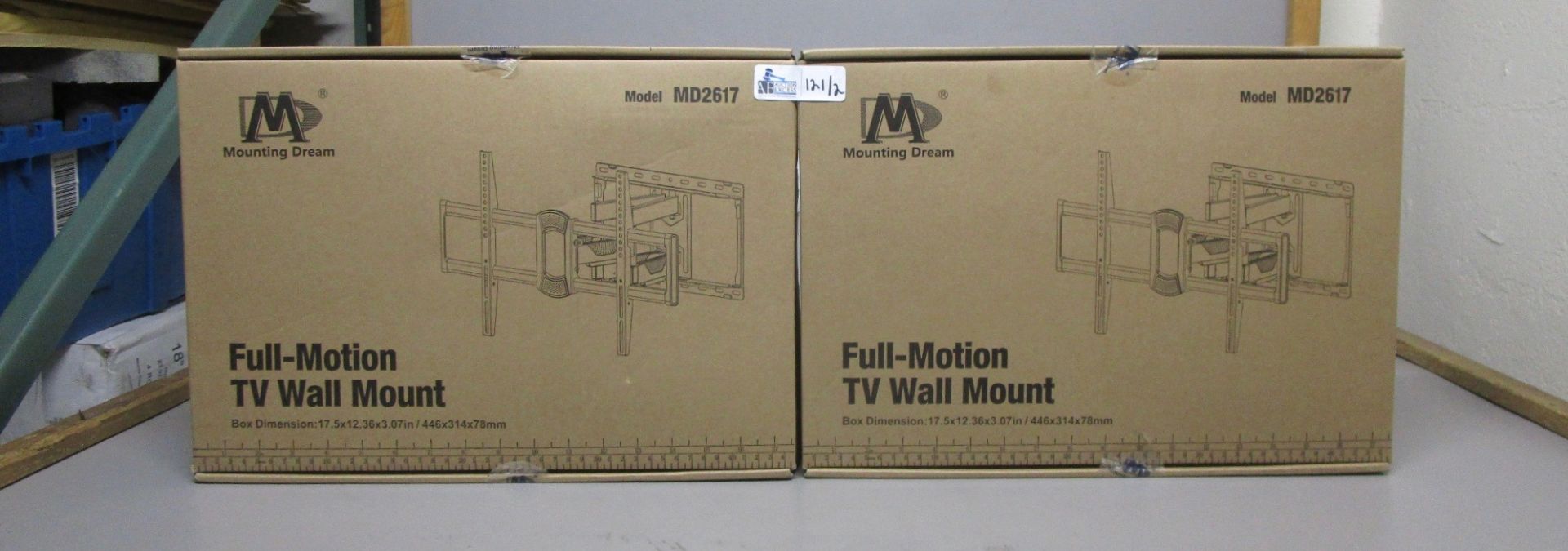 LOT OF 2 MOUNTING DREAM FULL MOTION TV WALL MOUNT NOS