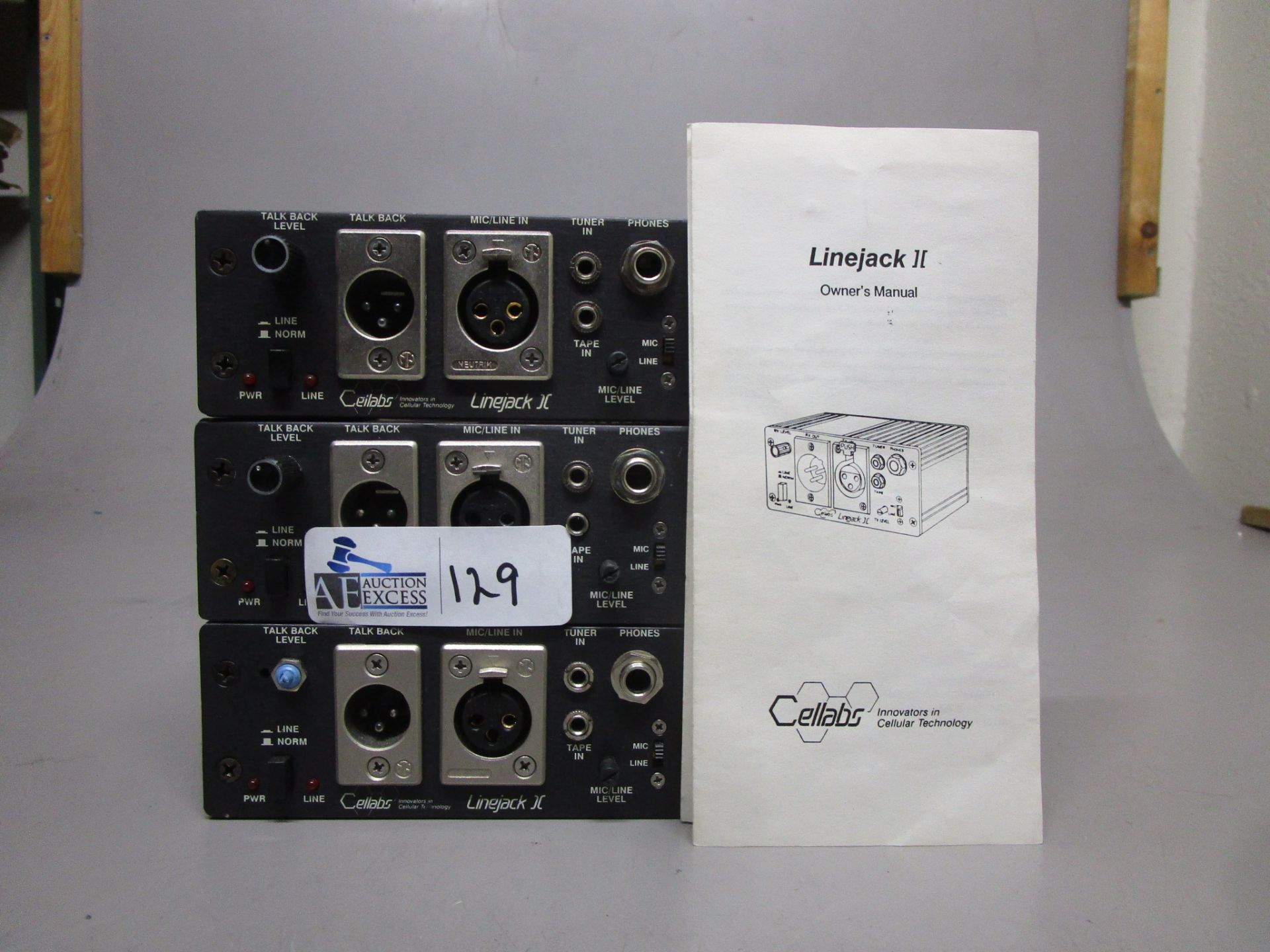 LOT OF 3 CELLABS LINEJACK II