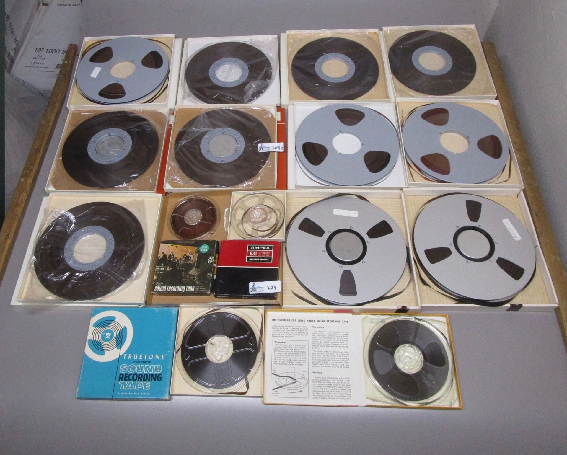 LOT OF 15 RECORDING TAPES