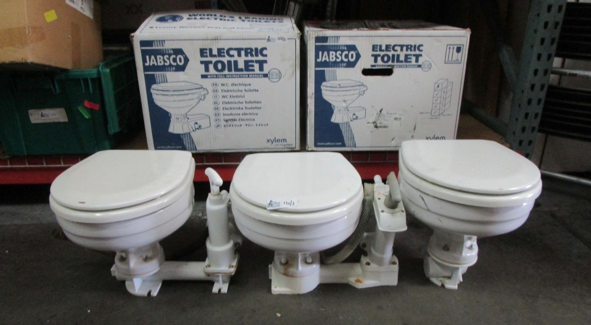 LOT OF 3 MARINE TOILETS