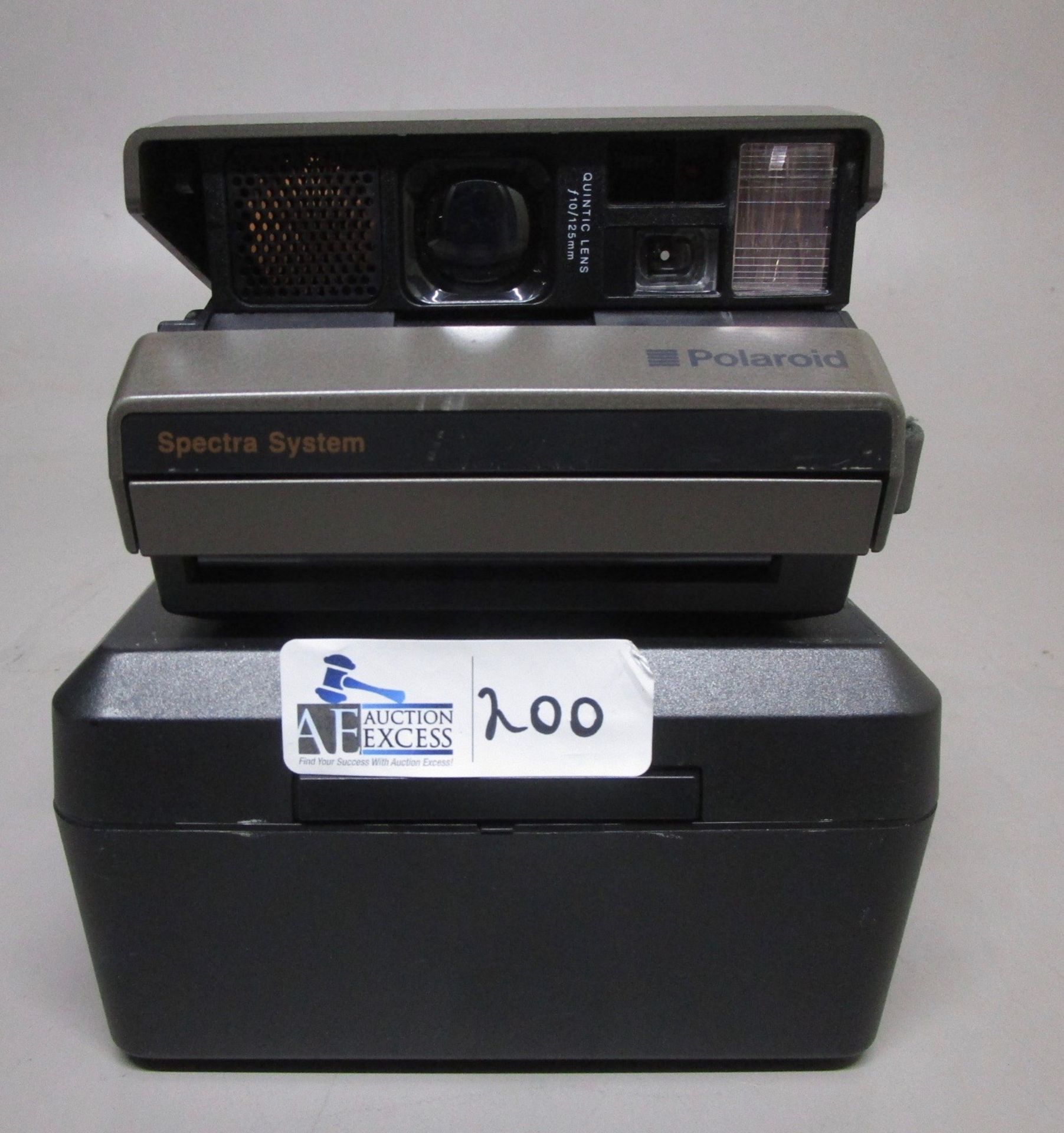 POLAROID SPECTRA SYSTEM CAMERA IN CASE WITH MANUAL