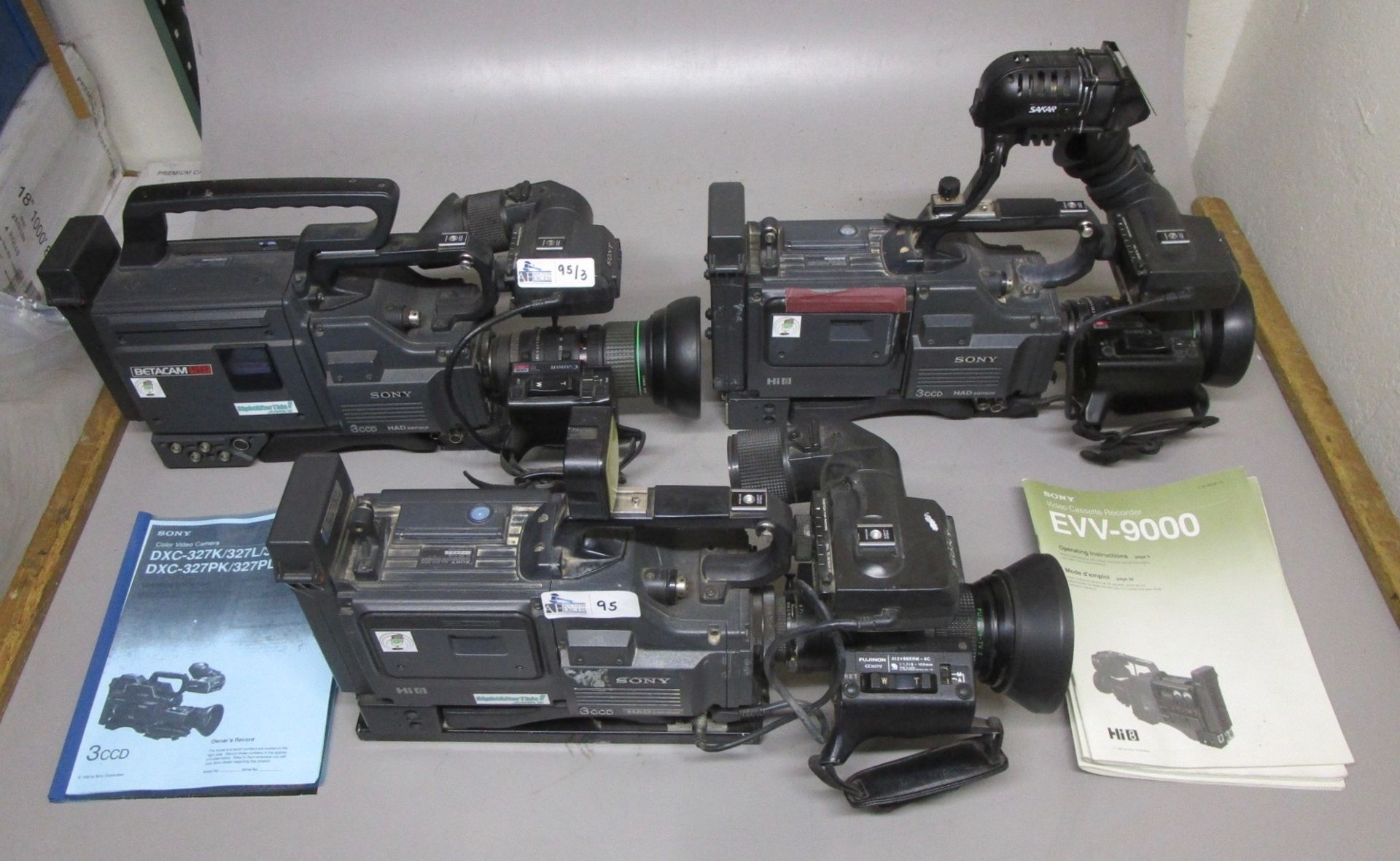 LOT OF 3 SONY CAM CORDERS