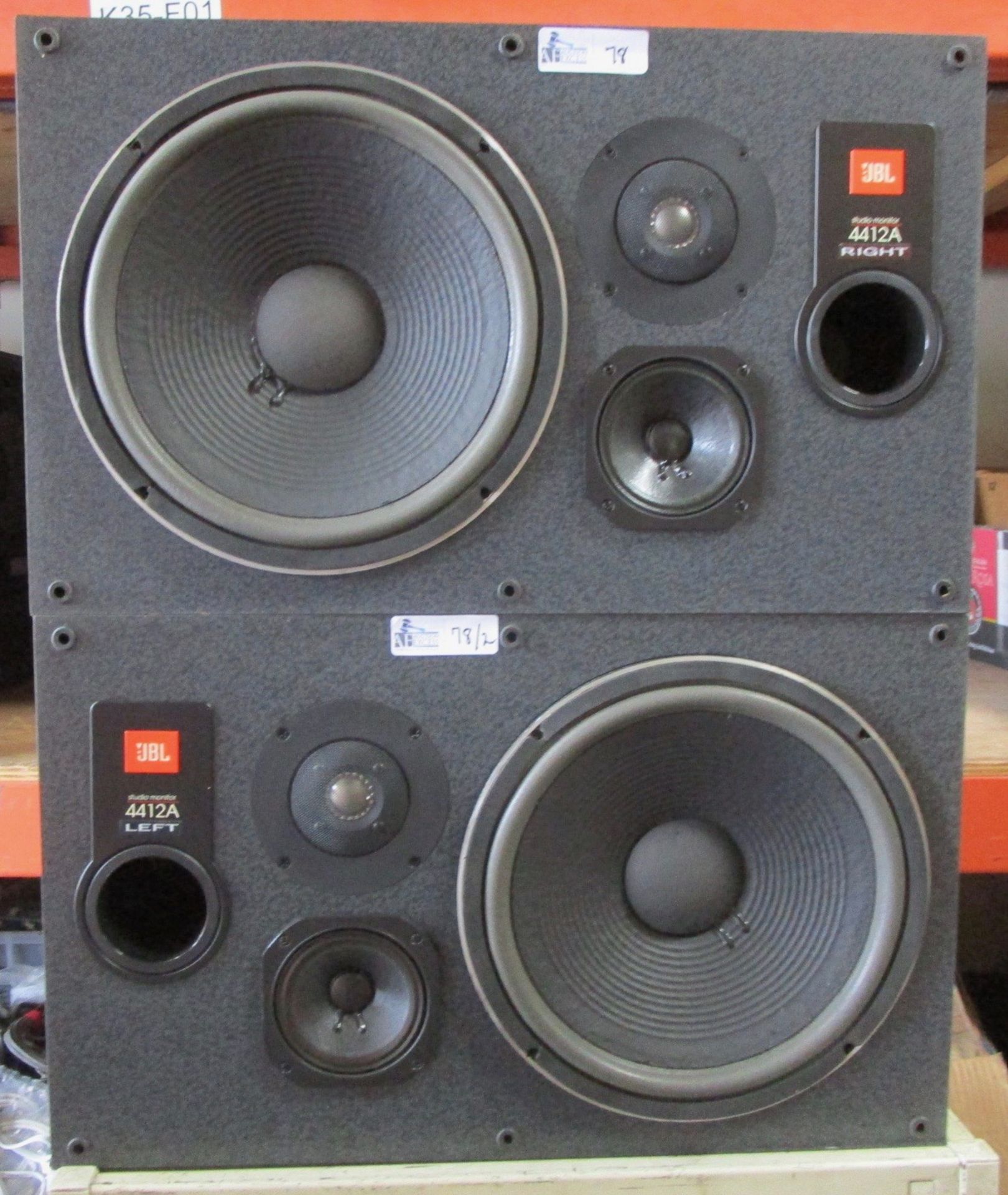 LOT OF 2 JBL 4412A STUDIO MONITORS - Image 2 of 7