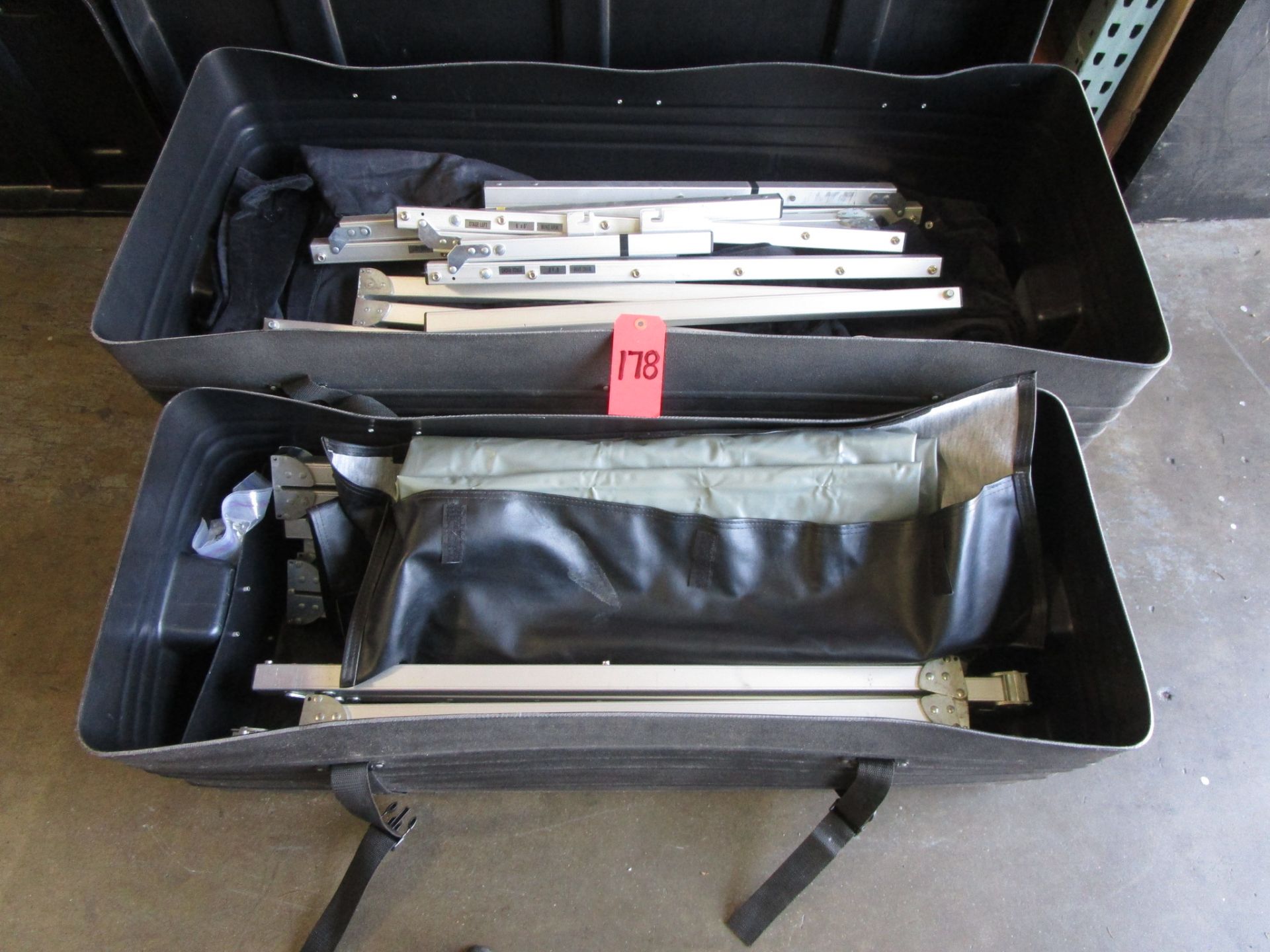LOT OF 2 DA-LITE PROJECTION SCREENS/FRAMES IN CASES - Image 4 of 4