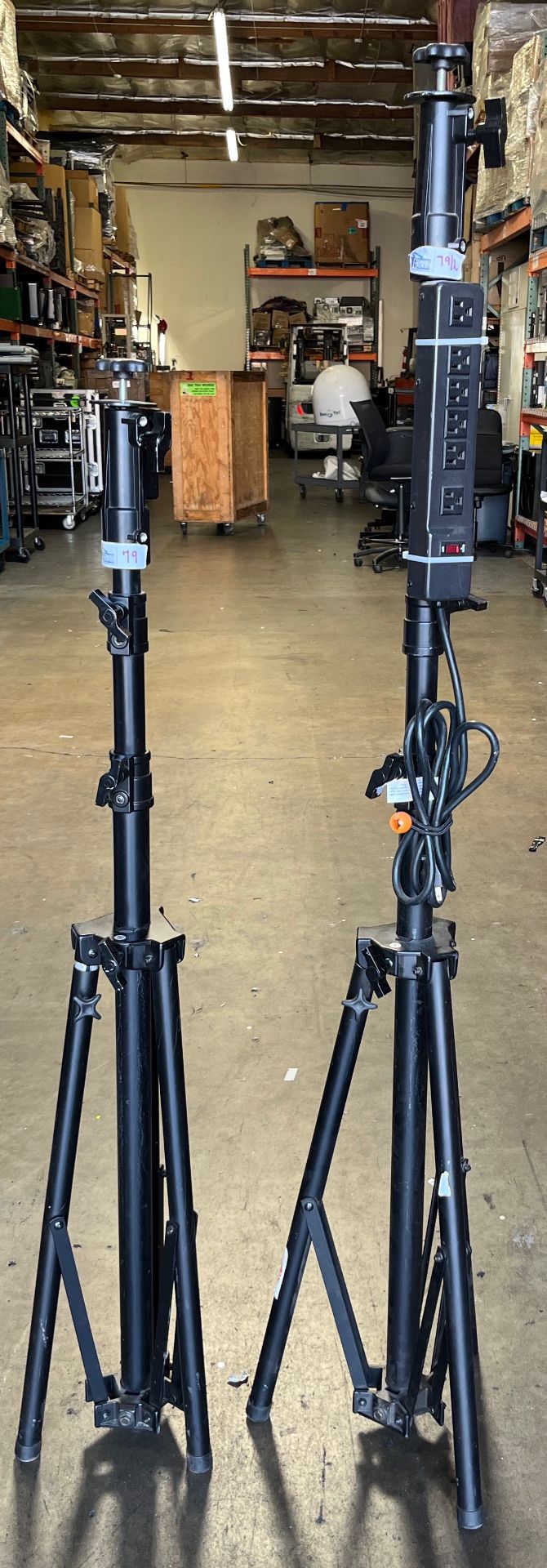 LOT OF 2 TRIPOD STANDS