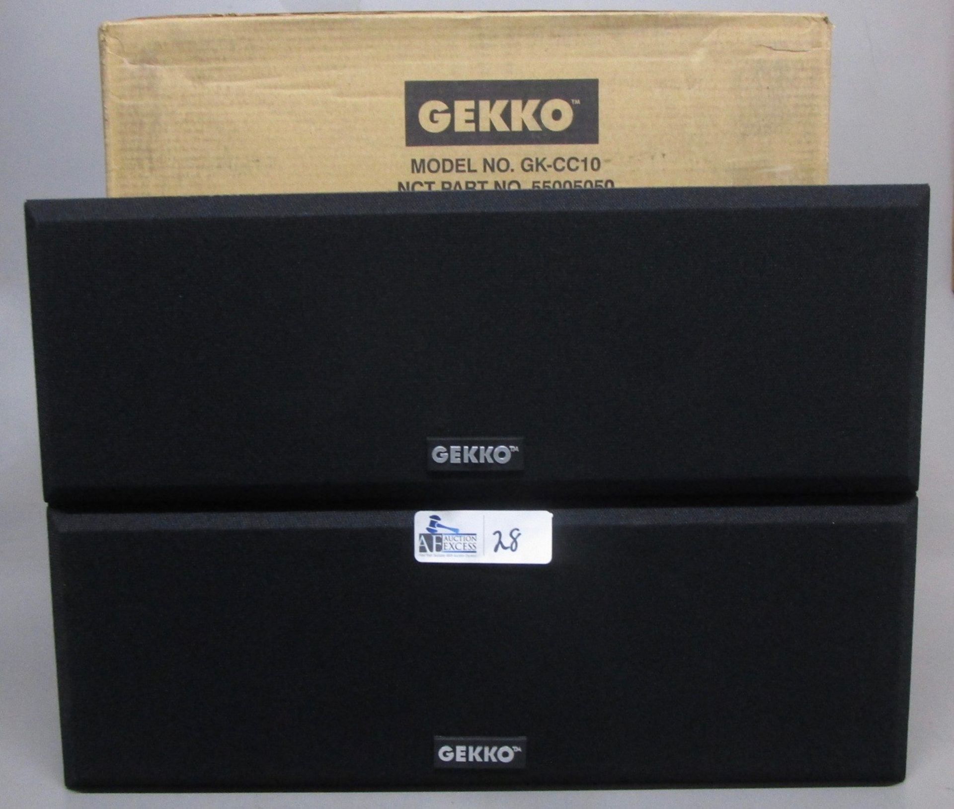 LOTOF 2 GEKKO GK-CC10 CENTER CHANNEL SPEAKERS IN ORIGINAL BOXES