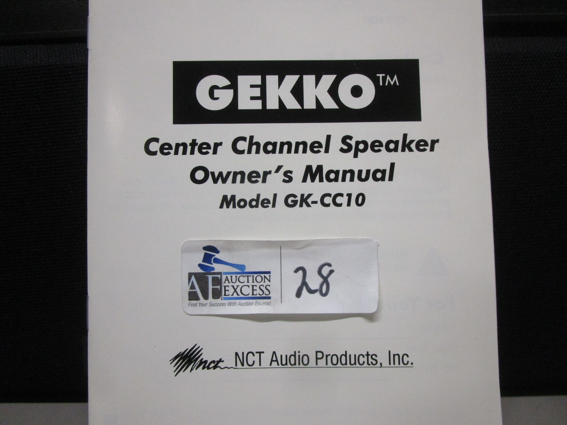 LOTOF 2 GEKKO GK-CC10 CENTER CHANNEL SPEAKERS IN ORIGINAL BOXES - Image 5 of 5