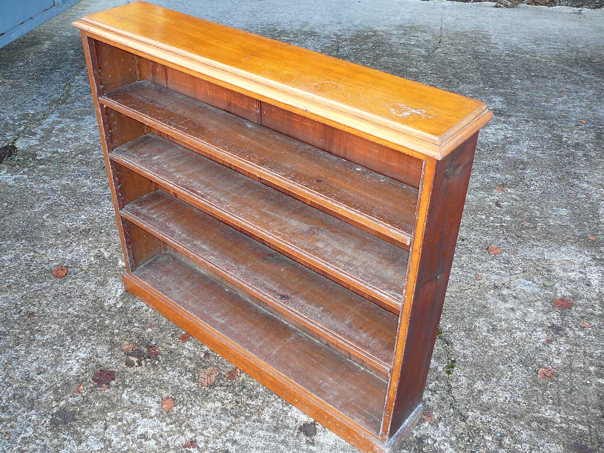 Oak adjustable bookcase - Image 2 of 2