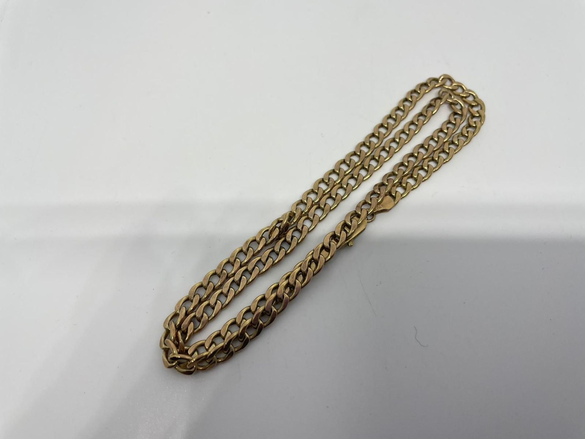 9 ct gold curb chain - Image 2 of 2