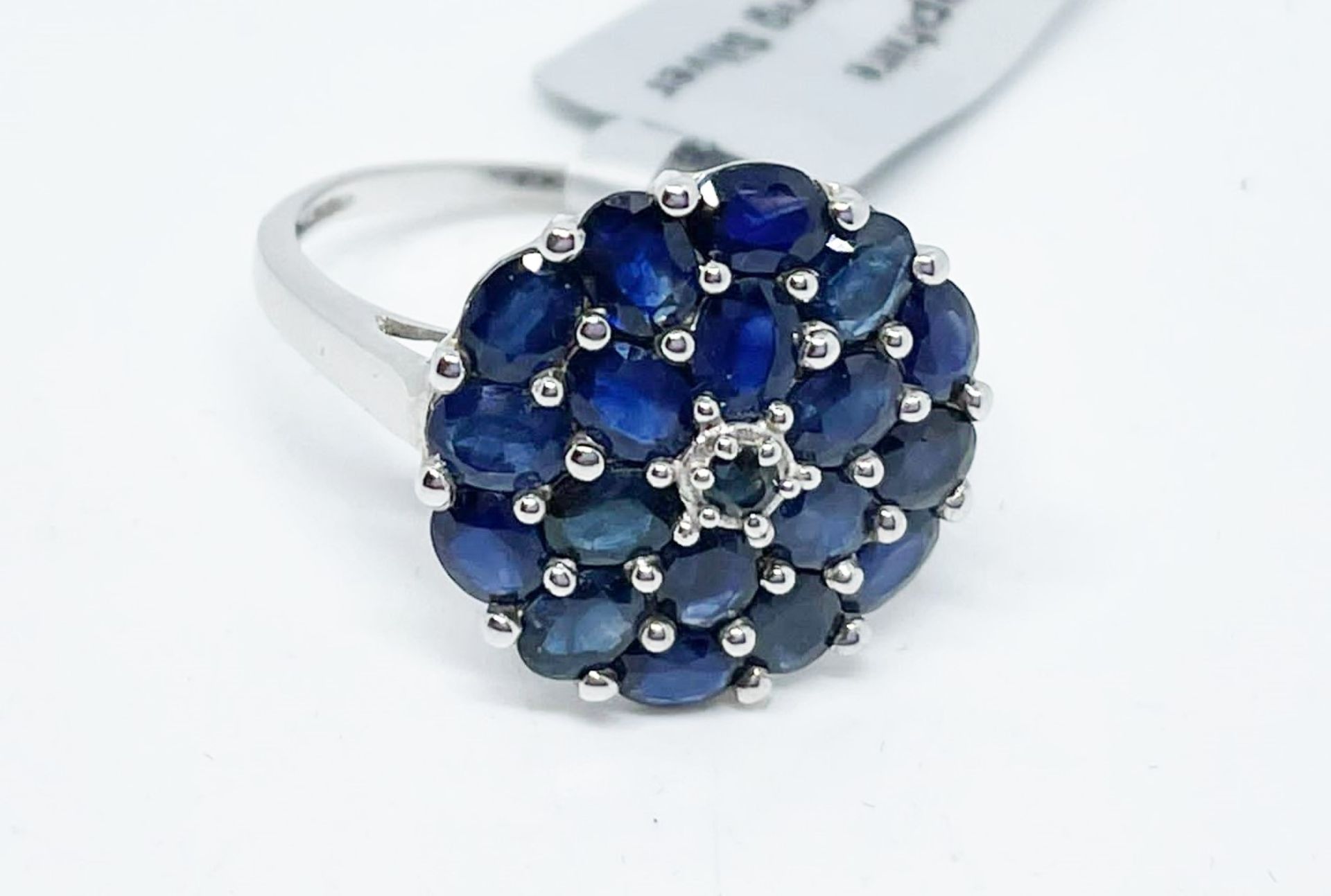 Sterling silver sapphire ring