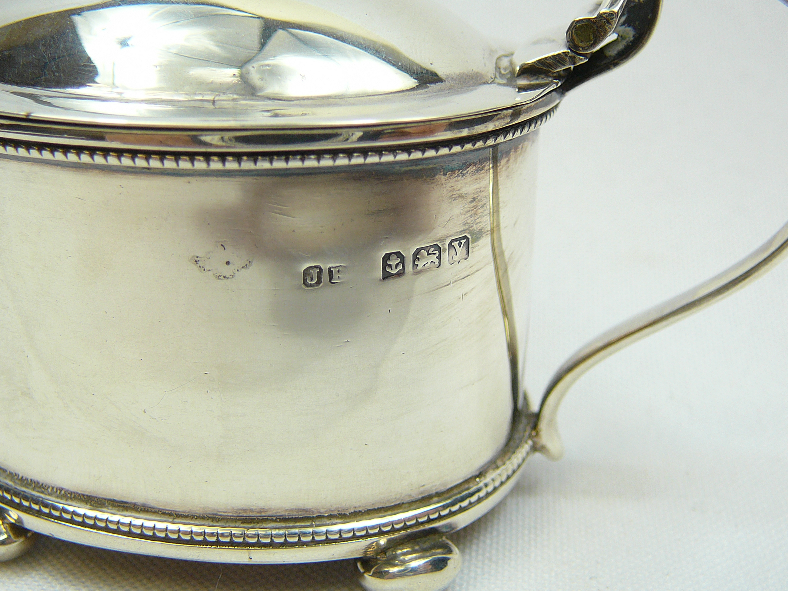 Silver mustard pot - Image 2 of 2