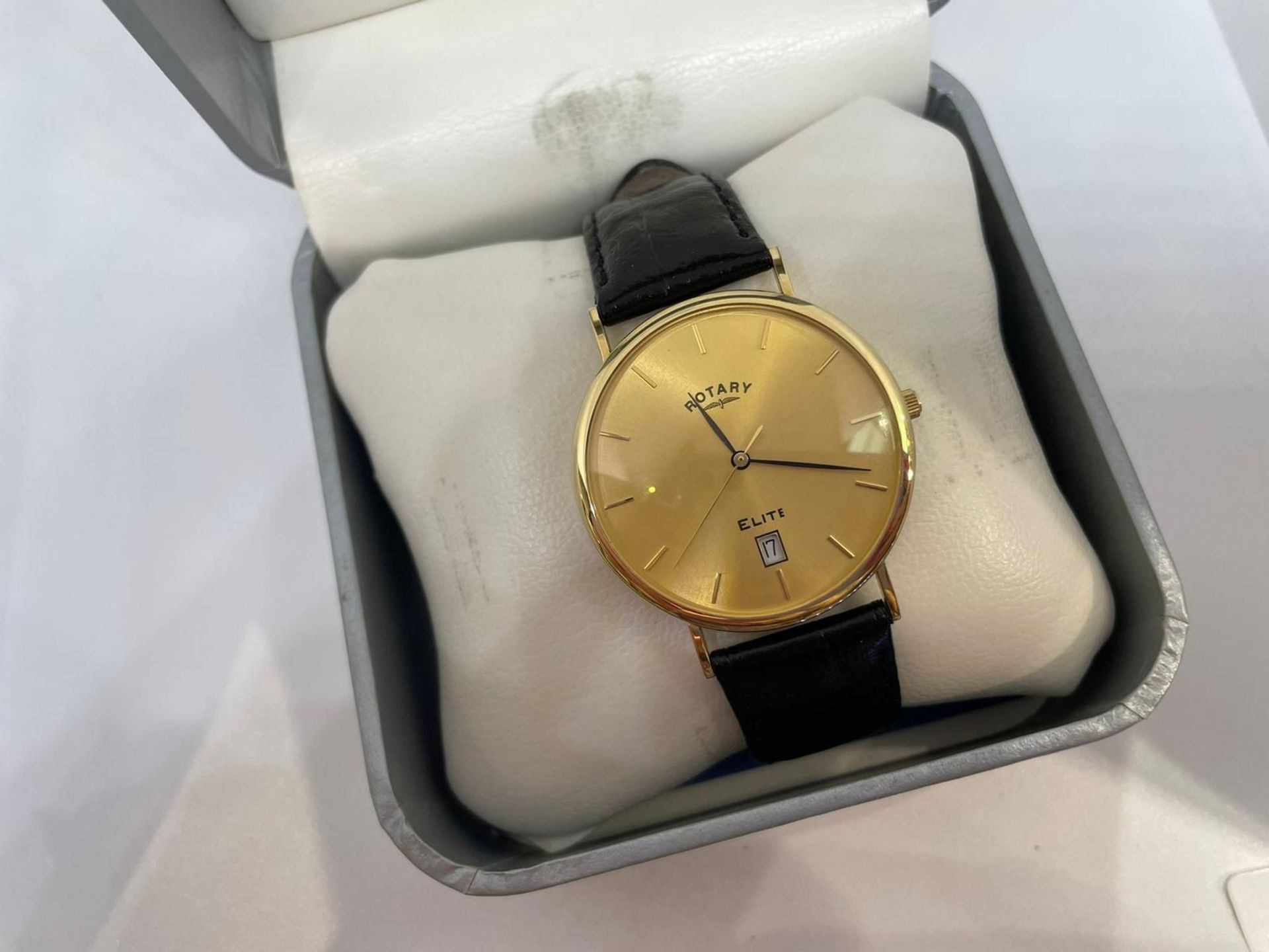 18 ct gold rotary wrist watch