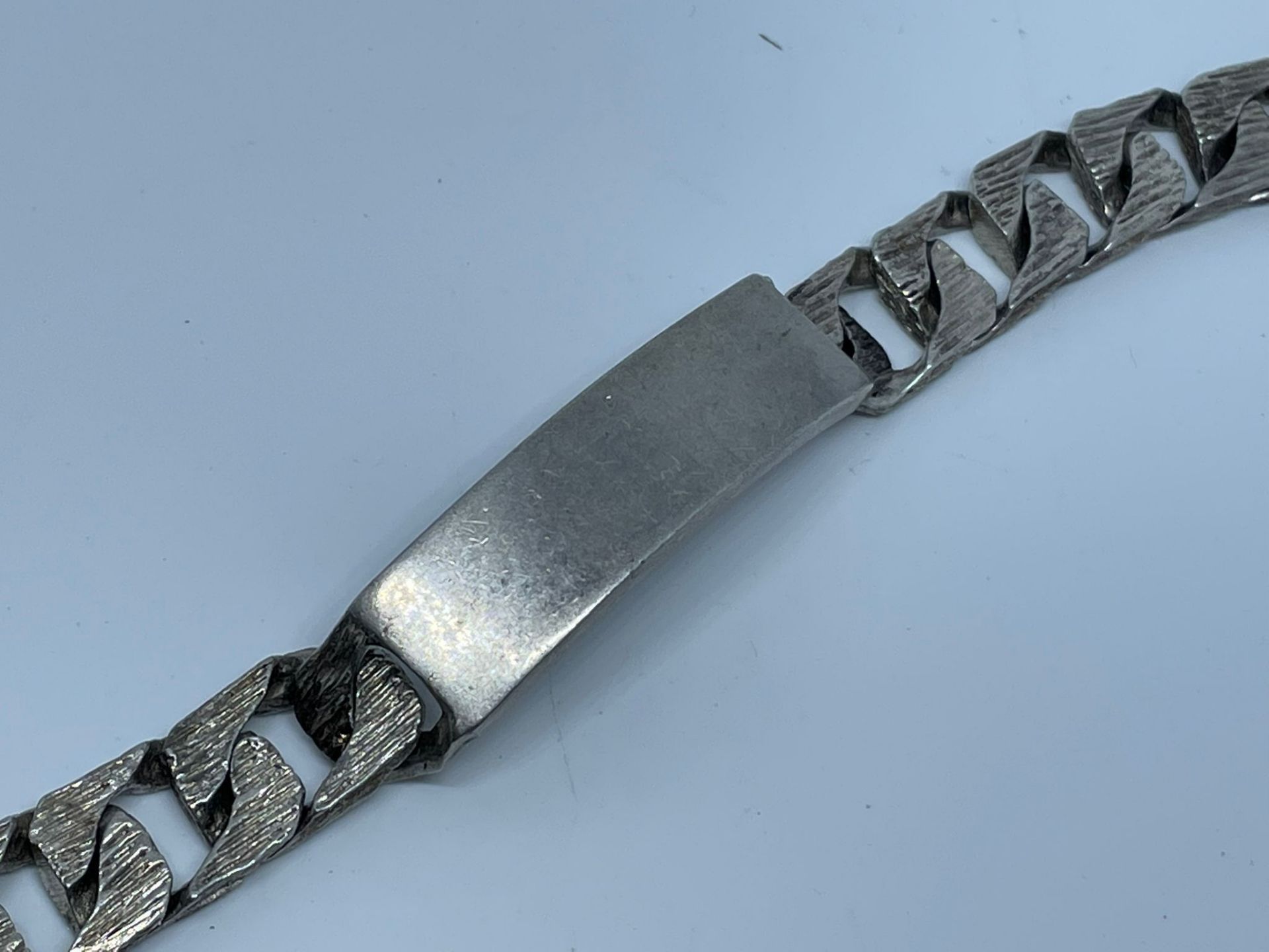 Sterling silver ID curb bracelet - Image 2 of 2