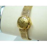 Ladies Gold Vintage Omega Wristwatch