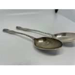 2 sterling silver tea spoons