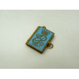 1902 Enamelled locket charm