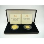Boxed set of 2 Gold Comm. Coins
