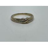 9 ct gold diamond ring