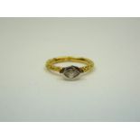 18ct gold and diamond ring