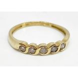 9 ct gold diamond ring