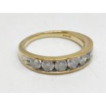 9 ct gold diamond eternity ring