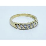 18 ct gold diamond band