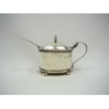 Silver mustard pot