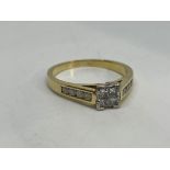 18 ct gold diamond ring