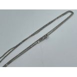 9 ct white gold curb chain