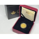 Fine gold Canada 2020 boxed coin