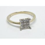 9 ct gold diamond