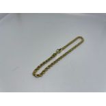 9 ct gold rope bracelet