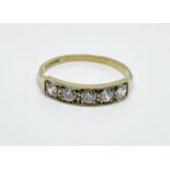 9 ct gold cubic zirconia ring