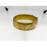 Silver gilt bangle