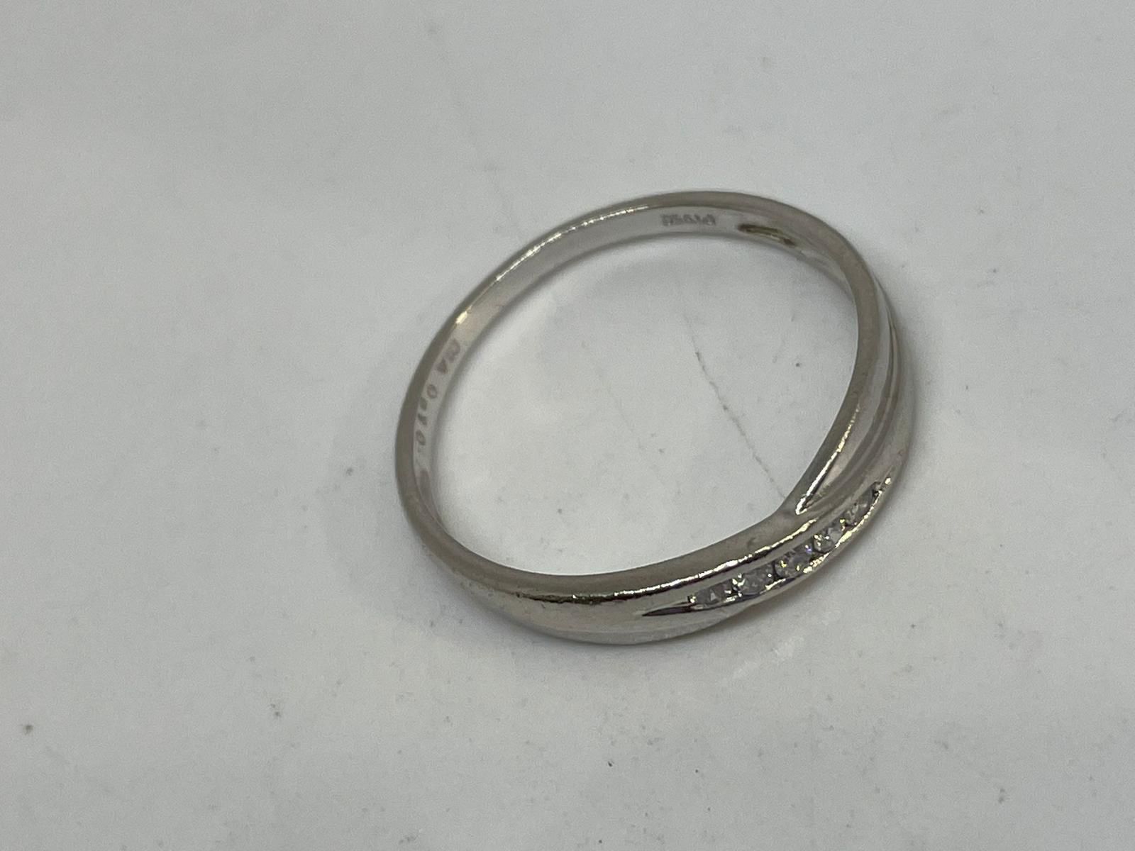 Platinum diamond band - Image 2 of 2