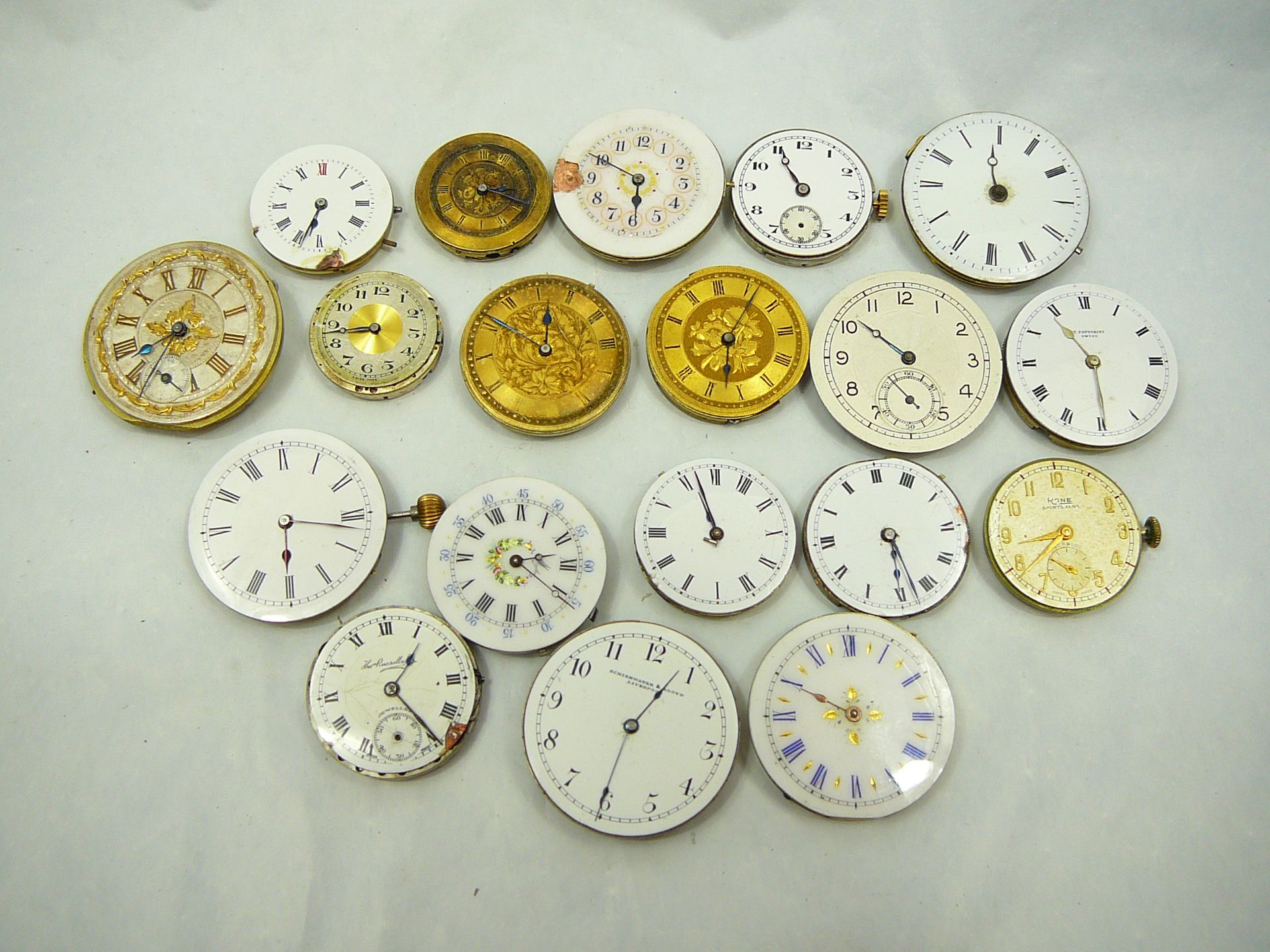 Assorted pocketwatch movements