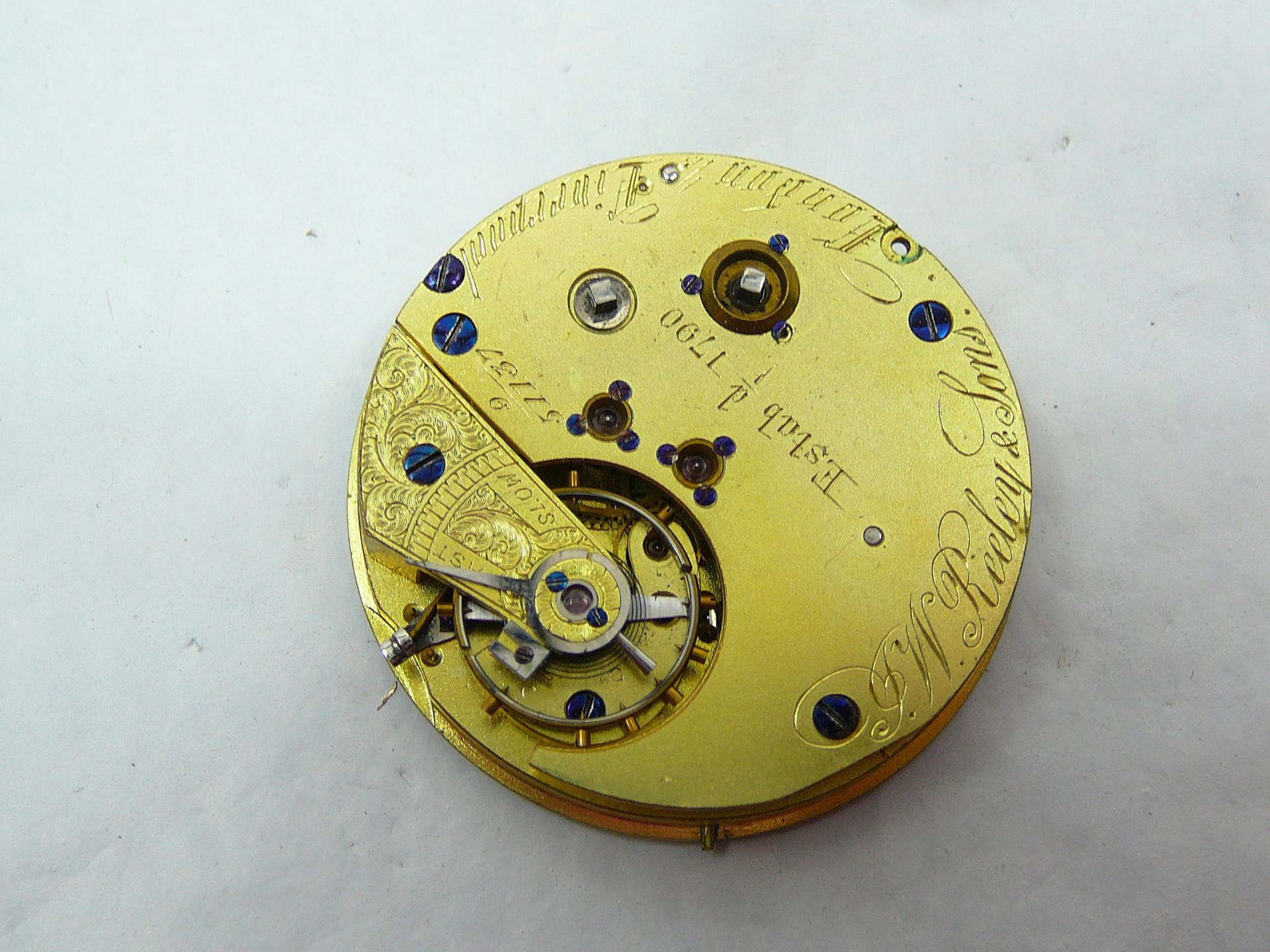 Pocketwatch movement - Image 2 of 2