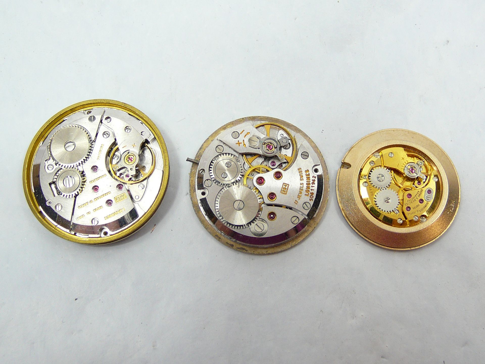 3 Gents Longines watch movements - Image 2 of 2